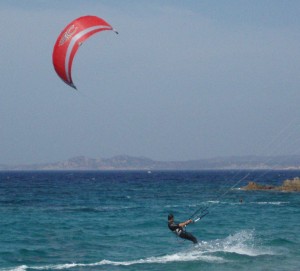 Kite con vento grecale